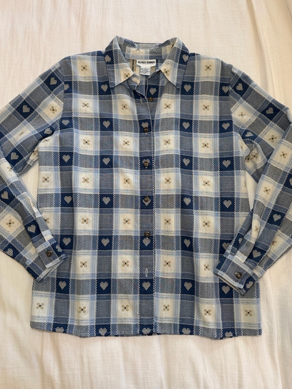 Vintage Patchwork Alfred Dunner Button Up Shirt